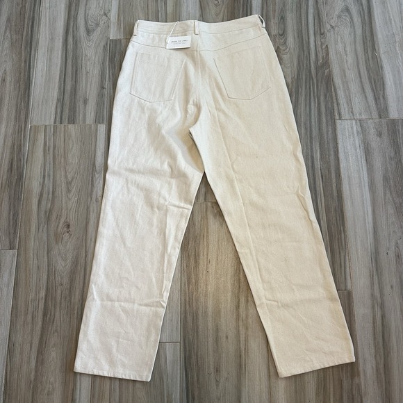 Nwt Laude The Label Jeans 14 Earth Bone Hi Rise Camp Pant Usa Classic Minimalist — image 4 of 8